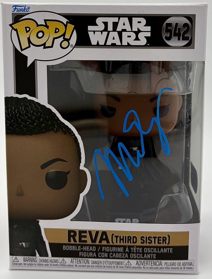 Moses Ingram signed "Reva" Funko #542 (Star Wars) - SWAU COA